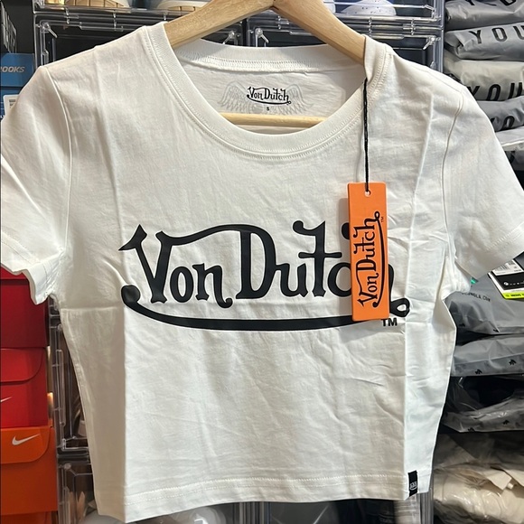 Von Dutch White Short Sleeve Tee - Picture 2 of 6